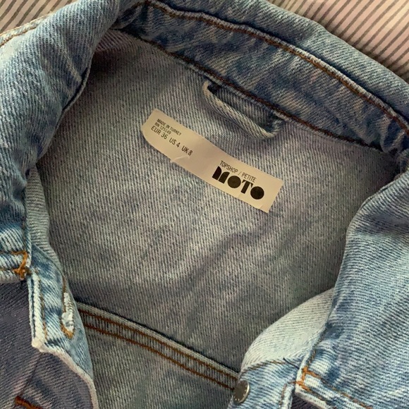 Moto topshop denim jacket size US4 perfect condition - Picture 3 of 5